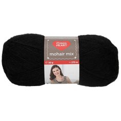 Пряжа Red Heart Mohair Mix 50гр 270м (10% мохер, 10% шерсть, 80% акрил) (00217 черный) 10 шт