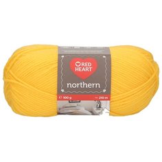 Пряжа Red Heart Northern 100гр 210м (100% акрил) (08217 желтый) 5 шт