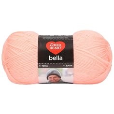 Пряжа Red Heart Bella 100гр 300м (100% акрил) (00824 лососевый) 10 шт