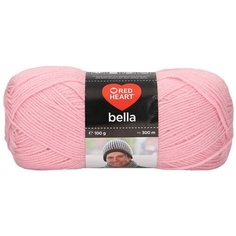 Пряжа Red Heart Bella 100гр 300м (100% акрил) (00020 розовый) 10 шт