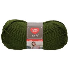 Пряжа Red Heart Soft 100гр 167м (100% акрил) (00011 т.-зеленый) 10 шт