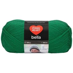 Пряжа Red Heart Bella 100гр 300м (100% акрил) (00828 т.-зеленый) 10 шт