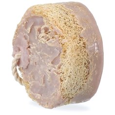 Натуральное мыло с люфой, Биобьюти, Лаванда. Для глубокого очищения кожи с маслом лаванды и шалфея