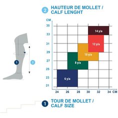 Краги детские 100 mesh, размер: 6 YEARS/H 25, цвет: Черное Дерево FOUGANZA Х Декатлон Decathlon