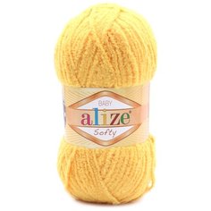Пряжа ALIZE Softy (100% микрополиэстер) (216 желтый) 5 шт