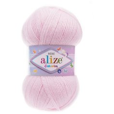 Пряжа ALIZE SEKERIM BEBE 100гр. 320м (100% акрил) (185 светлая роза), 5 мотков