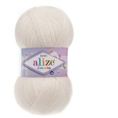 Пряжа ALIZE SEKERIM BEBE 100гр. 320м (100% акрил) (450 жемчужный), 5 мотков