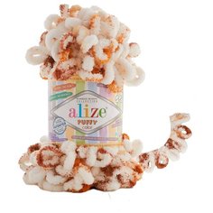 Пряжа Alize Puffy Color 100г 9м (100% микрополиэстер) (7502 секционный) 5 мотков