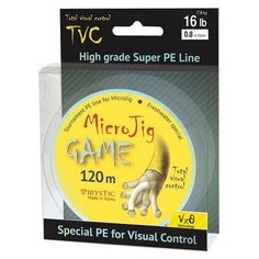 Шнур PE MYSTIC MicroJig GAME 120m (MMJG12006 (120 м 0,13мм) )