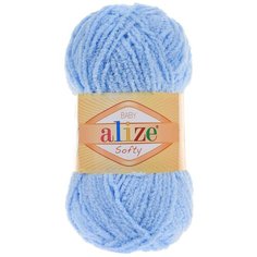 Пряжа ALIZE Softy (100% микрополиэстер) (40 голубой) 5 шт