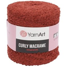 Пряжа YarnArt Curly Macrame 500гр 195м (60% хлопок, 40% вискоза и полиэстер) (785 терракотовый) 2 шт