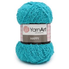 Пряжа YarnArt Happy 100гр 175м (100% микрополиэстер) (785 бирюза) 4 шт