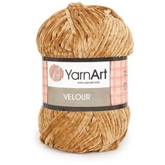 Пряжа YarnArt Velour 100г 170м (100% микрополиэстер) (849 коричневый) 5 мотков