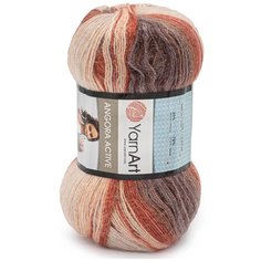 Пряжа YarnArt Angora Active 100гр 500м (25% мохер, 75% акрил) (851 меланж) 5 шт