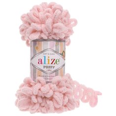 Пряжа Alize Puffy 100г 9м (100% микрополиэстер) (161 пудра) 5 мотков