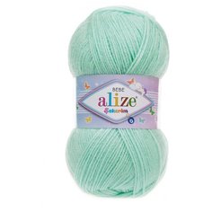 Пряжа ALIZE SEKERIM BEBE 100гр. 320м (100% акрил) (19 светло-зеленый), 5 мотков