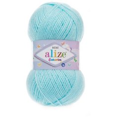 Пряжа ALIZE SEKERIM BEBE 100гр. 320м (100% акрил) (189 светло-голубой), 5 мотков