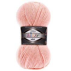 Пряжа ALIZE SUPERLANA MIDI 100гр. 170м (25% Шерсть - 75% Aкрил) (523 Кристально Розовый) 5 шт