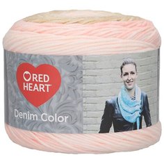 Пряжа для вязания Red Heart Denim color 150гр 340м (100% акрил) (00006 цинния) 3 мотка