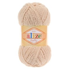 Пряжа ALIZE Softy (100% микрополиэстер) (310 медовый) 5 шт