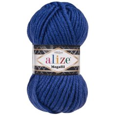 Пряжа ALIZE SUPERLANA MEGAFIL 100гр. 55м (25% Шерсть - 75% Aкрил) (141 василек) 5 шт