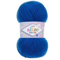 Пряжа ALIZE SEKERIM BEBE 100гр. 320м (100% акрил) (141 василек), 5 мотков