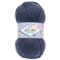 Пряжа ALIZE SEKERIM BEBE 100гр. 320м (100% акрил) (353 джинс), 5 мотков