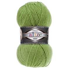 Пряжа ALIZE SUPERLANA MIDI 100гр. 170м (25% Шерсть - 75% Aкрил) (485 зеленая черепаха) 5 шт