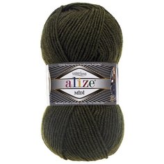 Пряжа ALIZE SUPERLANA MIDI 100гр. 170м (25% Шерсть - 75% Aкрил) (241 темно - зеленый) 5 шт