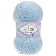 Пряжа ALIZE SEKERIM BEBE 100гр. 320м (100% акрил) (183 светло-голубой), 5 мотков