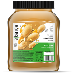 АРАХИСОВАЯ ПАСТА ХРУСТЯЩАЯ С СИРОПОМ ТОПИНАМБУРА, 1000г Ё|батон