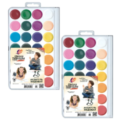 Луч Краски акварельные Школа творчества медовые, 28 цветов (29С 1759-08) 2 шт.