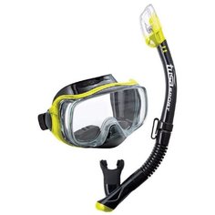 Комплект для плавания TUSA Sport TS UCR3325 BK/FY (маска+трубка), черный/желтый