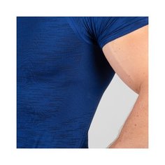 Футболка компрессионная для силовых тренировок и бодибилдинга мужская синяя DOMYOS Х Декатлон M Decathlon