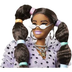 Barbie Кукла Экстра с переплетенными резинками хвостиками