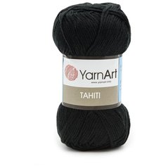 Пряжа YarnArt Tahiti 50гр 140м (50% бамбук, 50% хлопок) (211 черный) 8 мотков