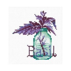 Набор для вышивания СДЕЛАЙ СВОИМИ РУКАМИ П-54 Пряные травы. Базилик 9х10 см