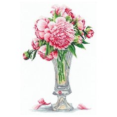 Набор для вышивания СДЕЛАЙ СВОИМИ РУКАМИ П-56 Пионы 19,5х29,5 см