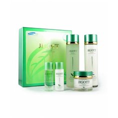 НАБОР СРЕДСТВ ДЛЯ УХОДА ЗА КОЖЕЙ ЛИЦА С ЭКСТРАКТОМ ЗЕЛЁНОГО ЧАЯ JIGOTT Well-Being Green tea Skin care 3 Set