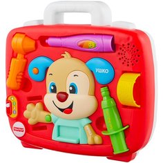 Интерактивная развивающая игрушка Fisher-Price Смейся и учись. Медицинский осмотр Ученого Щенка (FTC79), разноцветный