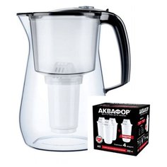 Фильтр кувшин Аквафор Прованс А5 с комплектом сменных модулей Аквафор А5 (3+1) 4.2 л черный