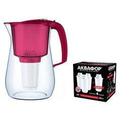 Фильтр кувшин Аквафор Прованс А5 с комплектом сменных модулей Аквафор А5 (3+1) 4.2 л вишневый