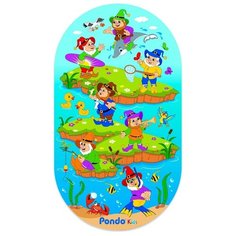 Нескользящий коврик для ванны Гномики PK-0023 разноцветный Pondo