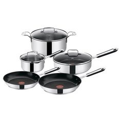 Набор посуды Tefal Jamie Oliver E763S544 8 пр. серебристый