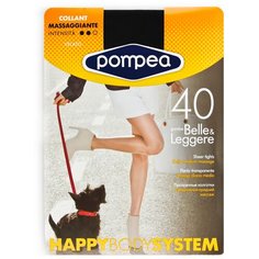 Эластичные женские колготки Pompea, HBS 40 den, (с шортиками и ластовицей), размер 4, черный