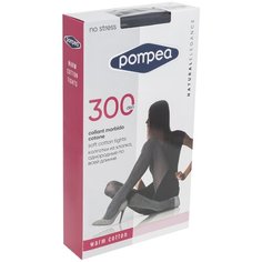 Женские колготки из хлопка 300 den Pompea, DCL COTTON, размер 3, черный