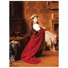 Картина по номерам "Модница", 30x40 см Белоснежка