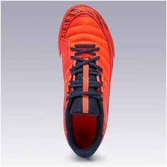 Бутсы детские футбольные (футзалки) ESKUDO 500 цвет:красный, размер: 38, цвет: Маковый/Неоновый Алый IMVISO Х Декатлон Decathlon