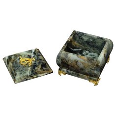 Шкатулка из офиокальцита КаРо