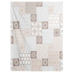 Большой плюшевый плед JoyArty 150x200 из микрофибры (велсофт) Орнамент из плитки на диван или кресло